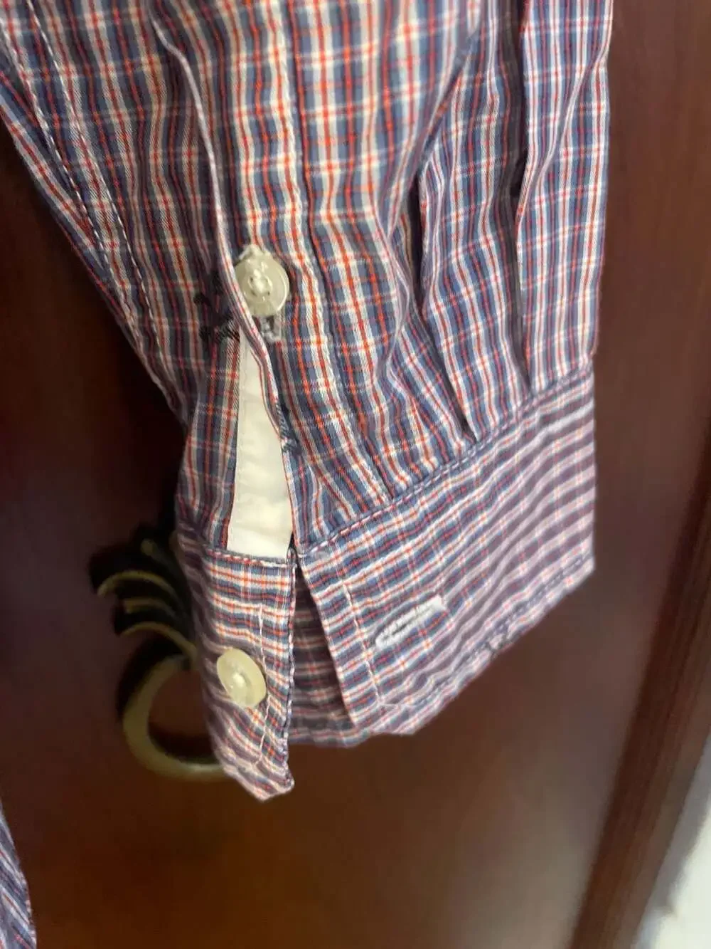 GapKids NWT Boys XXL 14-16 Skull Gingham Long Sleeve Button Down Shirt